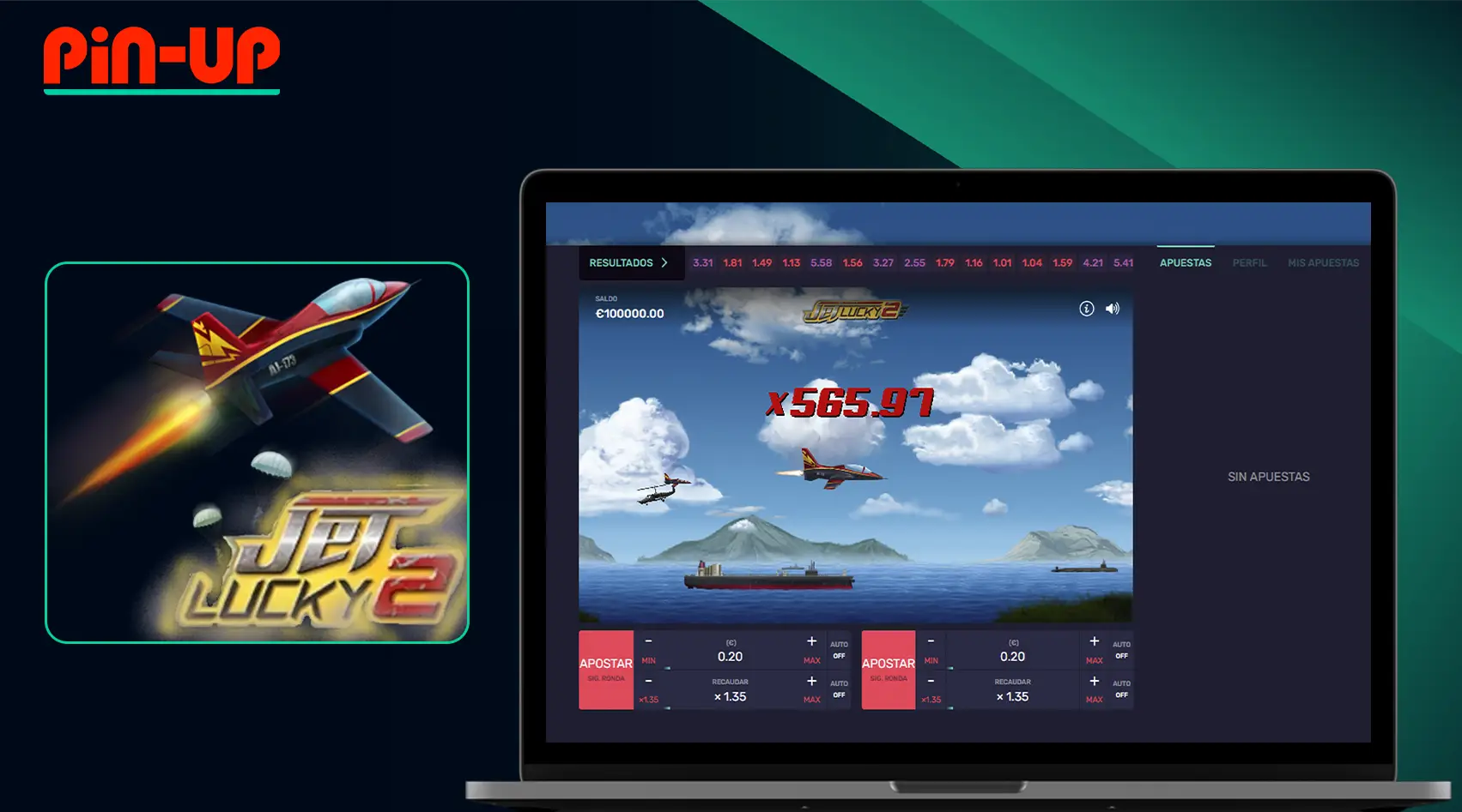 Pin Up Casino - Crash game Jet Lucky 2